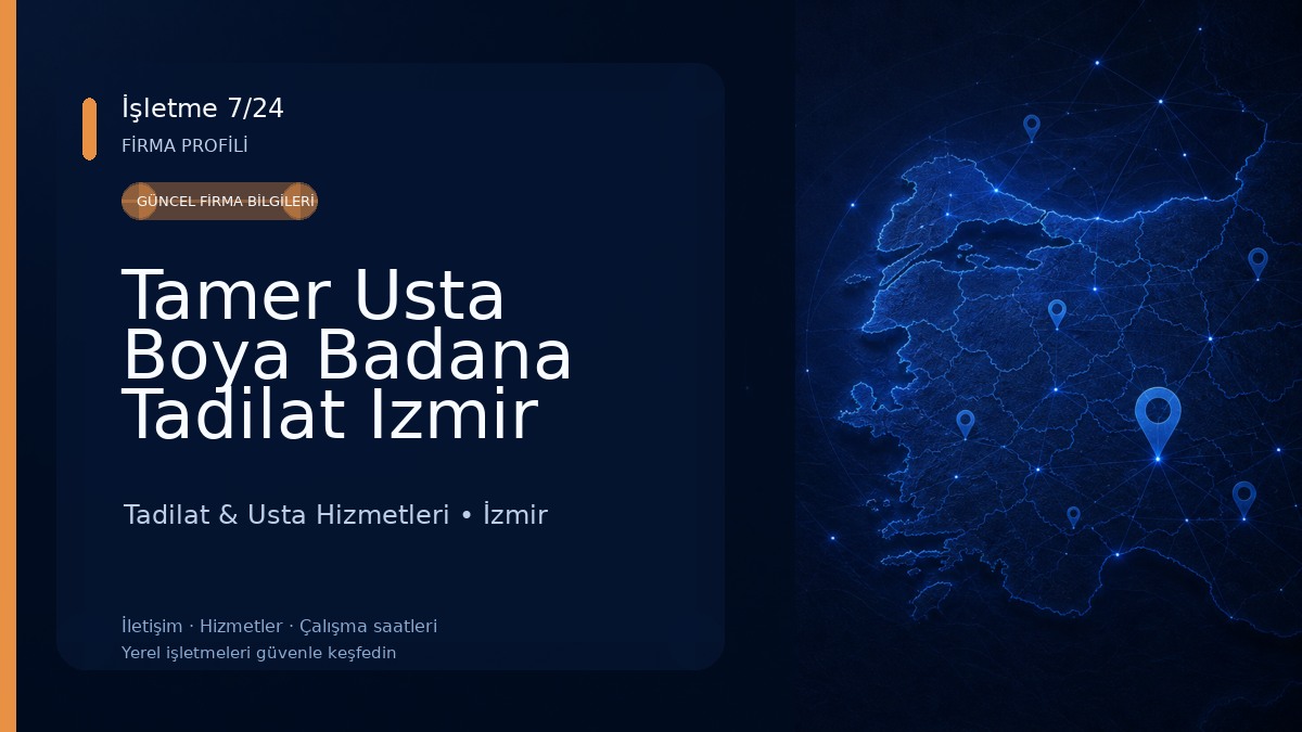 Tamer Usta Boya Badana Tadilat Izmir