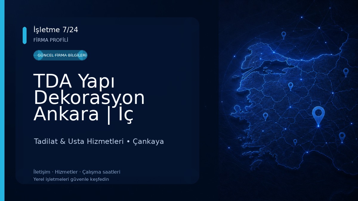 TDA Yapı Dekorasyon Ankara | İç Mimari | Ev Tadilatı | Ofis Tadilatı | Villa Tadilatı Tadilat & Usta Hizmetleri