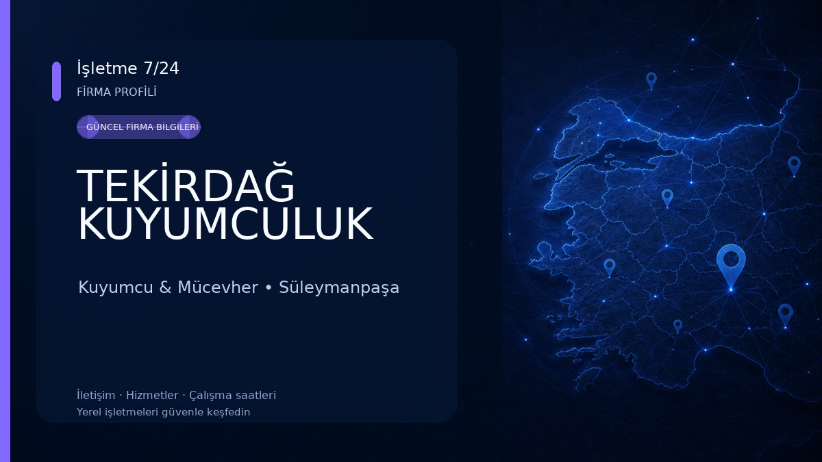 TEKİRDAĞ KUYUMCULUK