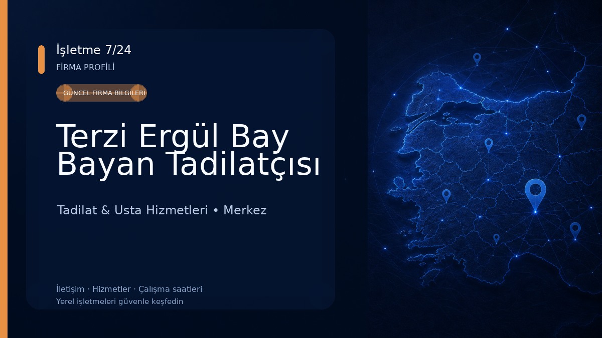 Terzi Ergül Bay Bayan Tadilatçısı Tadilat & Usta Hizmetleri