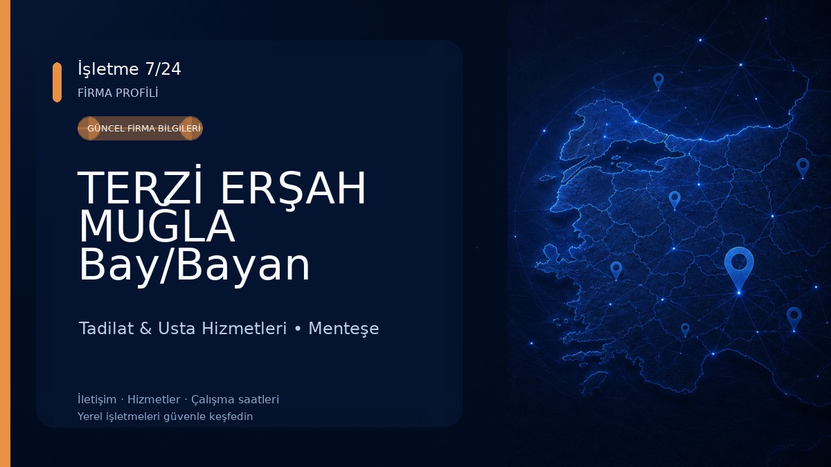 TERZİ ERŞAH MUĞLA Bay/Bayan
