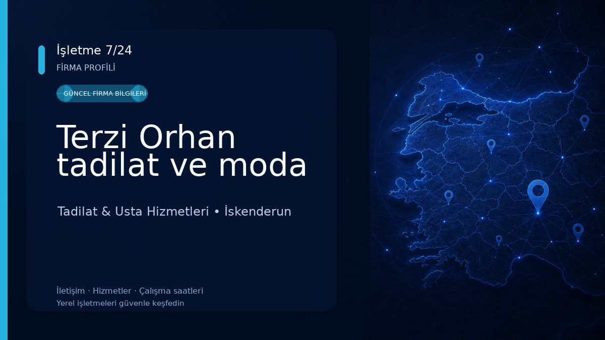 Terzi Orhan tadilat ve moda Tadilat & Usta Hizmetleri