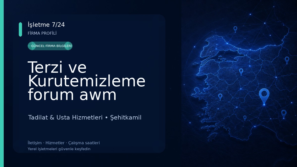 Terzi ve Kurutemizleme forum awm