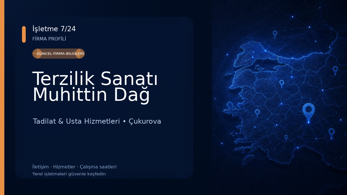Terzilik Sanatı Muhittin Dağ Tadilat & Usta Hizmetleri