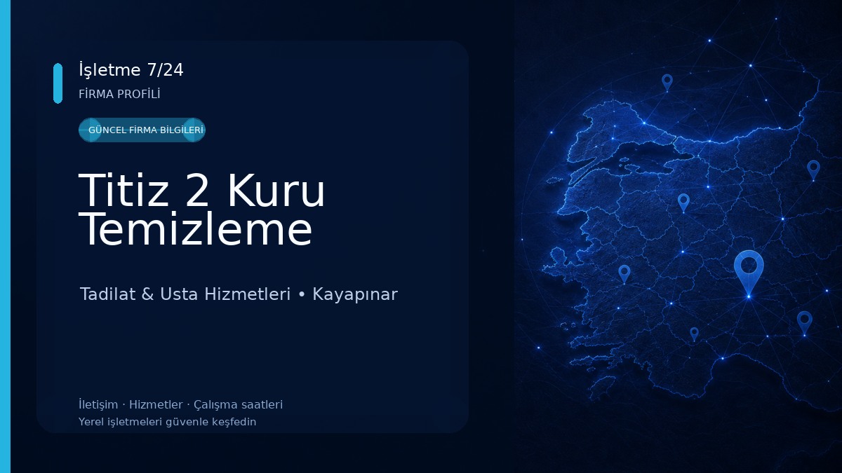 Titiz 2 Kuru Temizleme Tadilat & Usta Hizmetleri