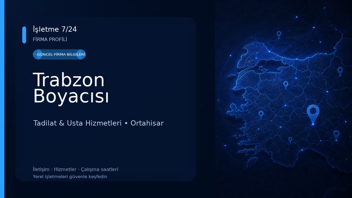 Trabzon Boyacısı Tadilat & Usta Hizmetleri