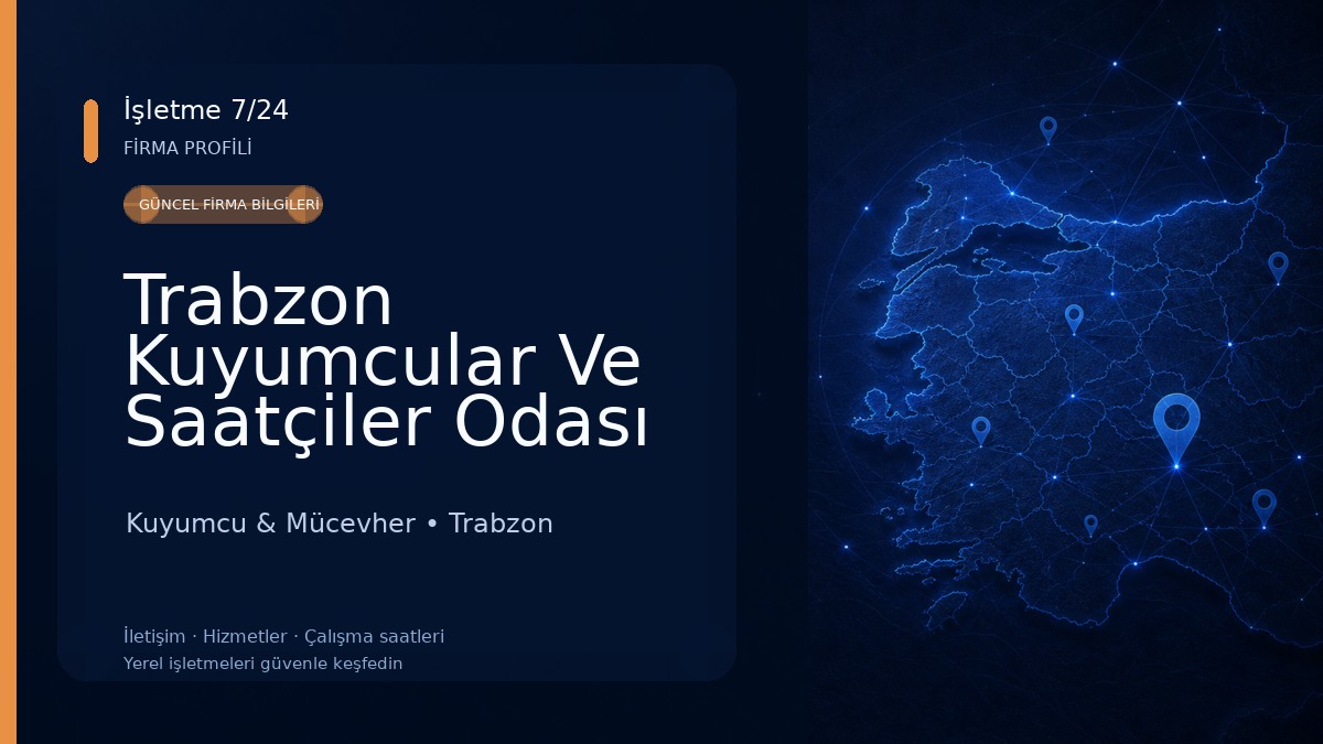 Trabzon Kuyumcular Ve Saatçiler Odası Kuyumcu & Mücevher