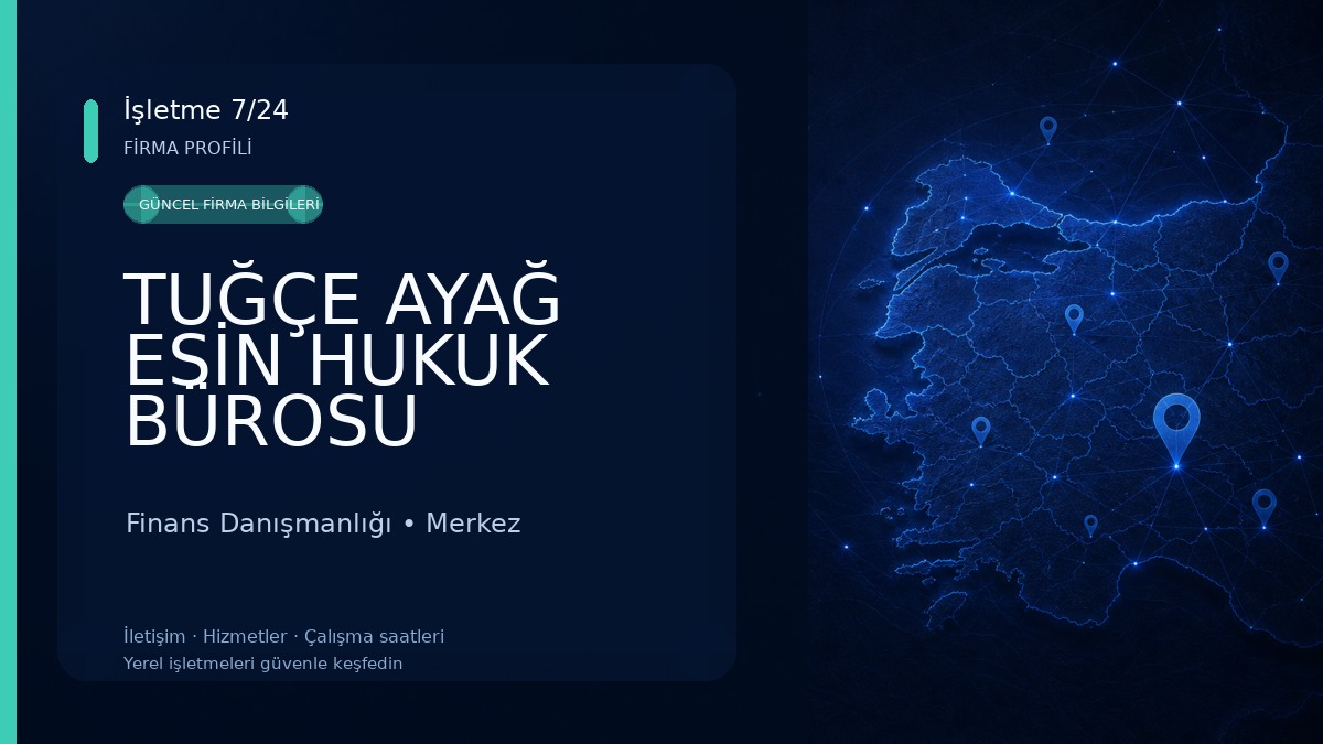 TUĞÇE AYAĞ ESİN HUKUK BÜROSU Finans Danışmanlığı