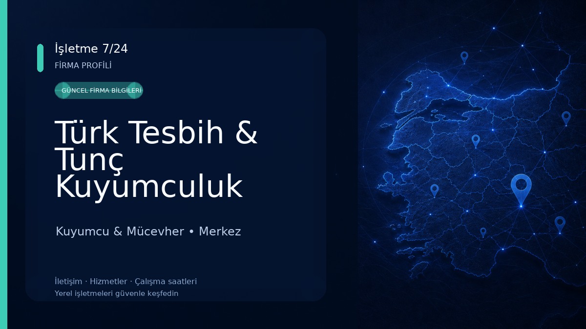 Türk Tesbih & Tunç Kuyumculuk Kuyumcu & Mücevher