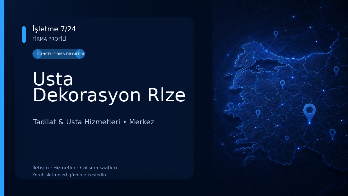 Usta Dekorasyon Rlze Tadilat & Usta Hizmetleri