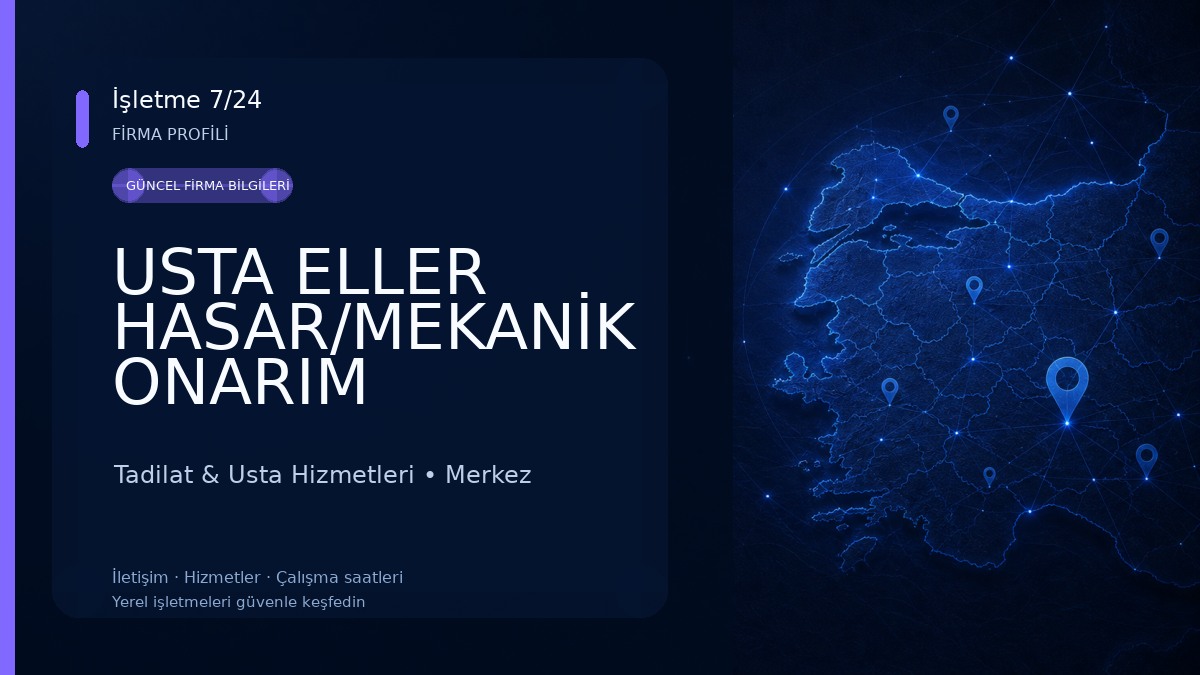USTA ELLER HASAR/MEKANİK ONARIM MERKEZİ 