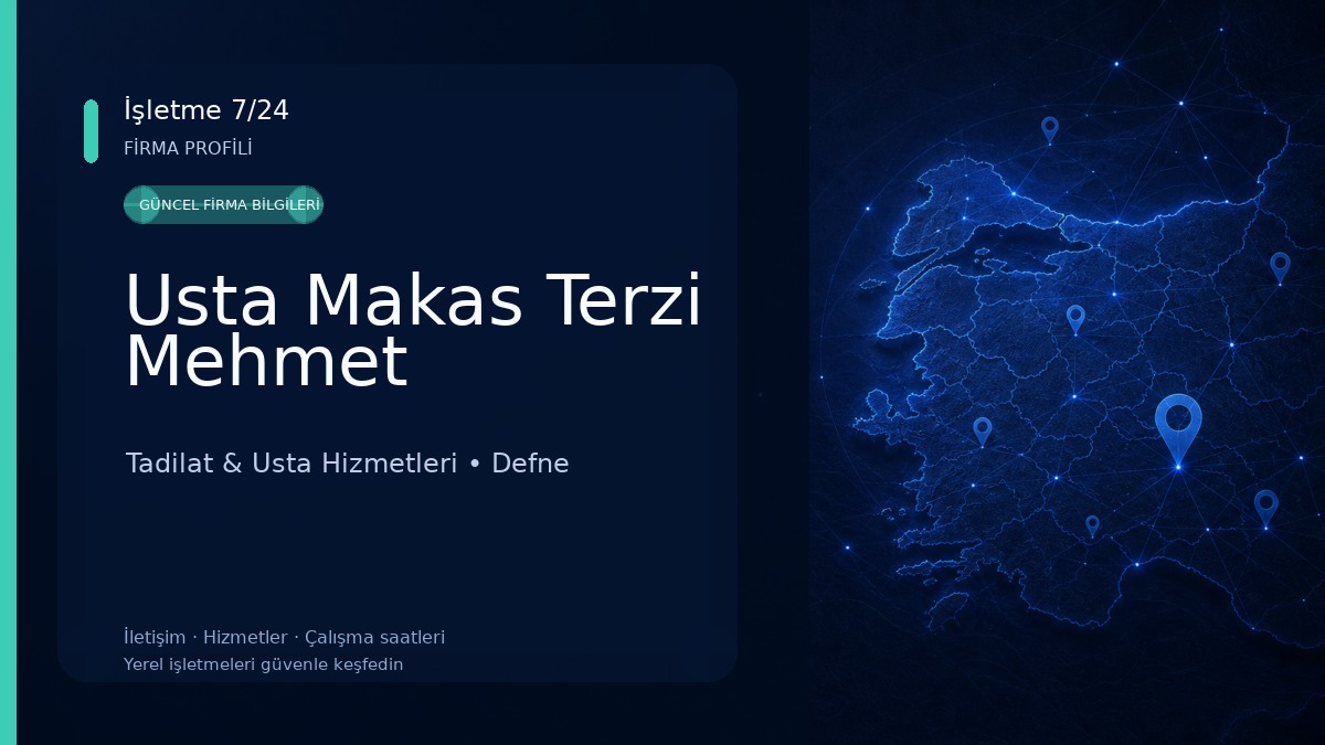 Usta Makas Terzi Mehmet
