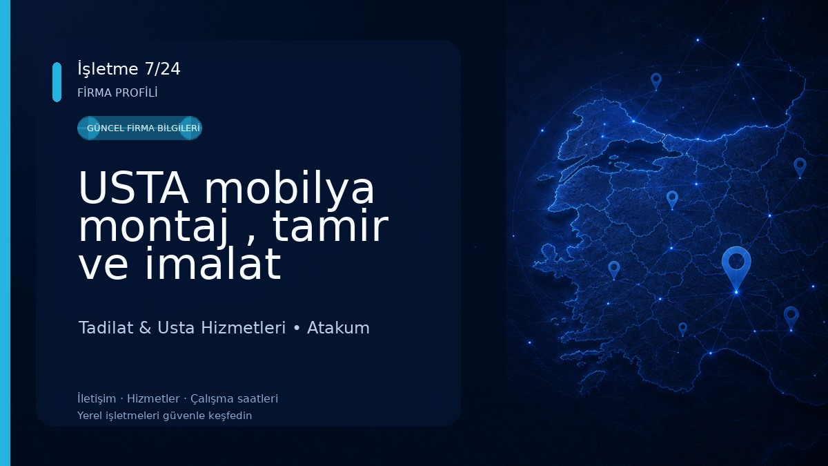 USTA mobilya montaj , tamir ve imalat 