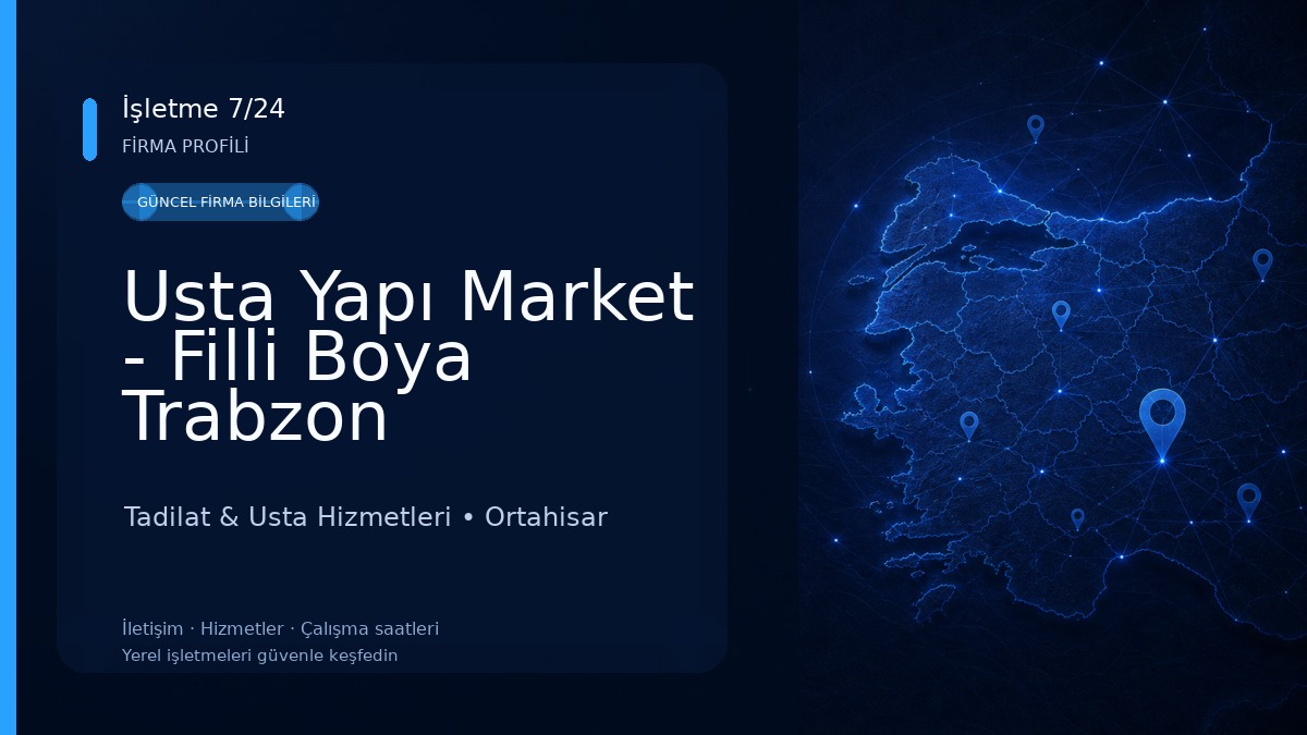 Usta Yapı Market - Filli Boya Trabzon Ortahisar