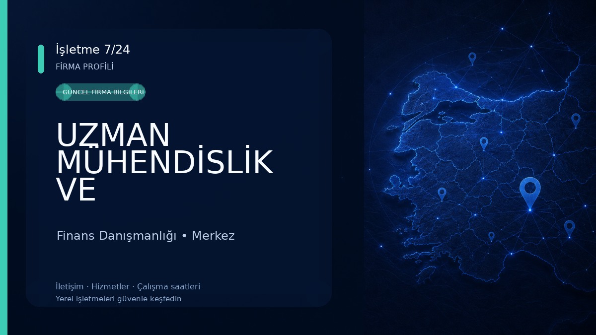 UZMAN MÜHENDİSLİK VE DANIŞMANLIK & UZMAN ARAÇ PROJE