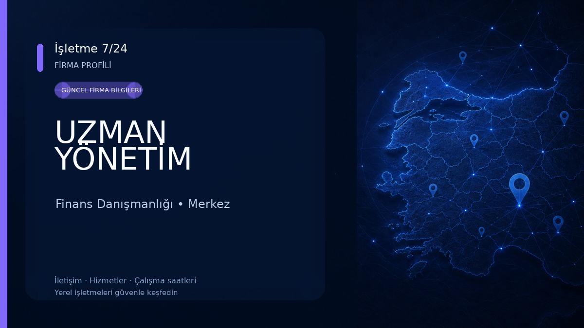 UZMAN YÖNETİM Finans Danışmanlığı