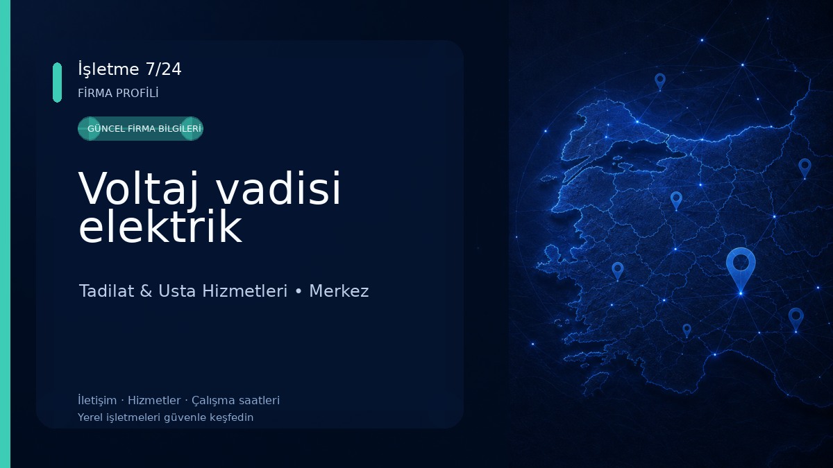 Voltaj vadisi elektrik Tadilat & Usta Hizmetleri