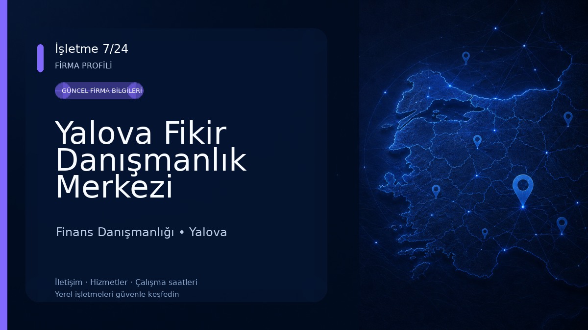 Yalova Fikir Danışmanlık Merkezi Finans Danışmanlığı