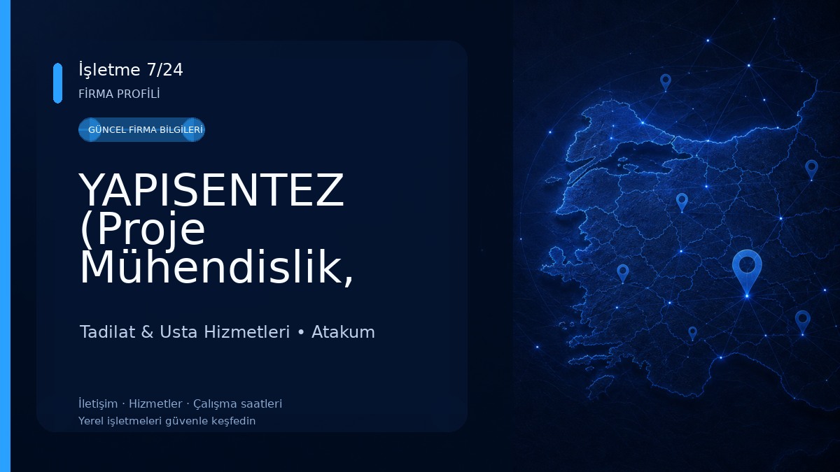 YAPISENTEZ (Proje Mühendislik, Mimarlık, Tasarım, Anahtar Teslim Villa Tadilatı, İnşaat Uygulamaları ve Proje Danışmanlık.) 