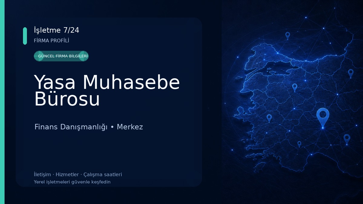 Yasa Muhasebe Bürosu Finans Danışmanlığı