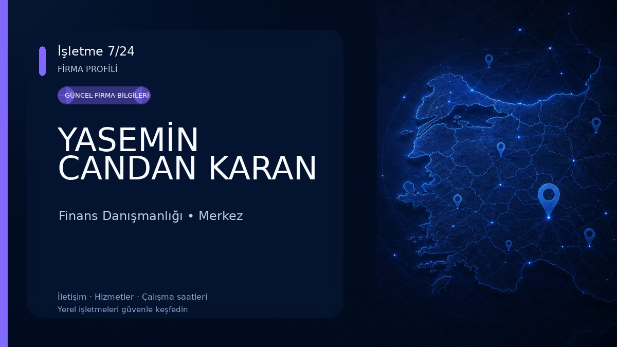 YASEMİN CANDAN KARAN Finans Danışmanlığı