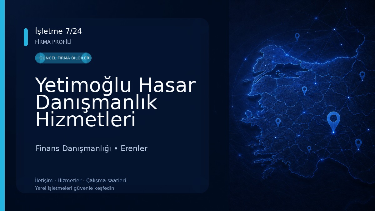 Yetimoğlu Hasar Danışmanlık Hizmetleri Finans Danışmanlığı