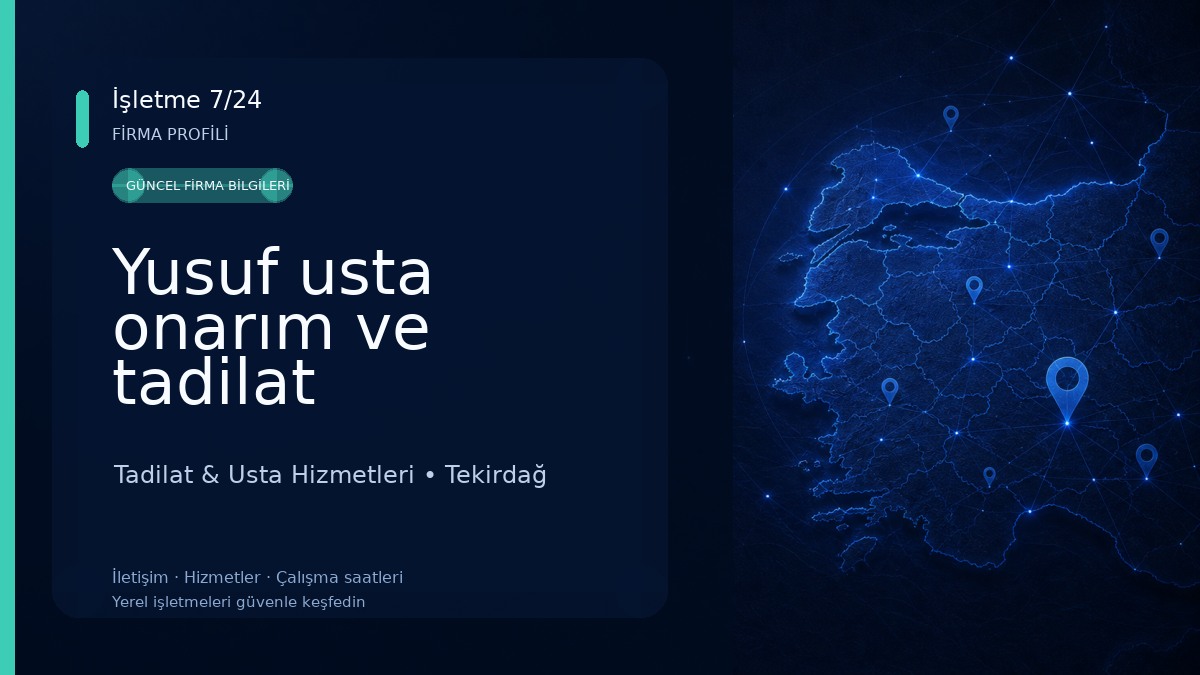 Yusuf usta onarım ve tadilat Tadilat & Usta Hizmetleri
