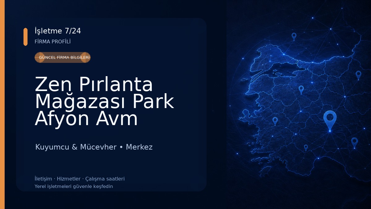 Zen Pırlanta Mağazası Park Afyon Avm Kuyumcu & Mücevher