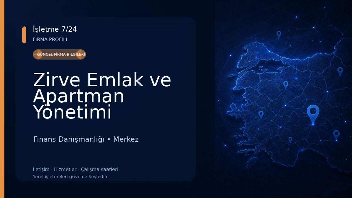 Zirve Emlak ve Apartman Yönetimi Finans Danışmanlığı